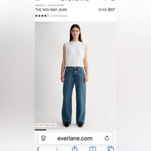 NWT Everlane Midway Wide Leg Jeans